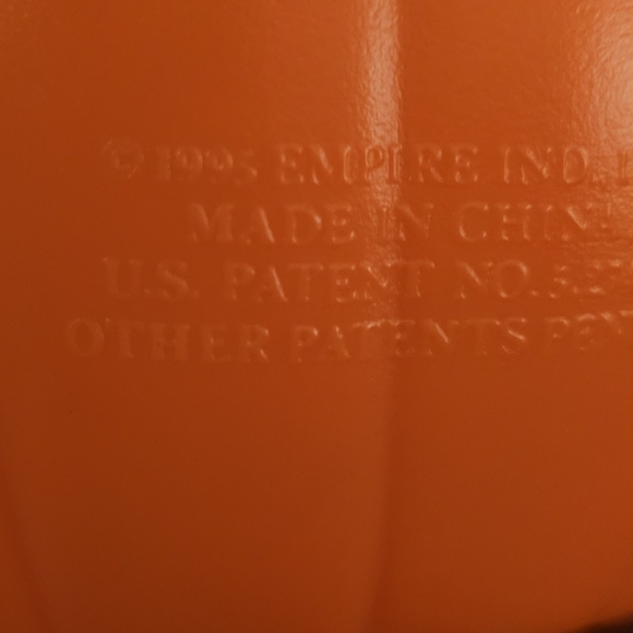 Vintage Empire Witch Pumpkin Blow Mold 8" Halloween Light Topper New - Picture 2 of 3